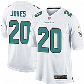 Nike Men & Women & Youth Dolphins #20 Reshad Jones White Team Color Game Jersey,baseball caps,new era cap wholesale,wholesale hats